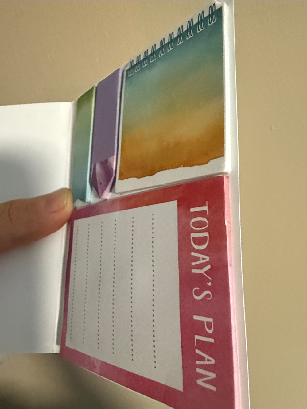 Multicolor "Today's Plan" Desk Sticky Note Set - Picture 4 of 6
